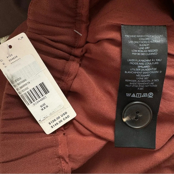 Anthropologie Maeve Pleated Bubble Skirt Size XXS in Brown/Chocolate NEW - Picture 8 of 11